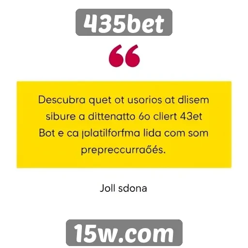 Opiniões de usuários sobre o atendimento ao cliente do 435bet